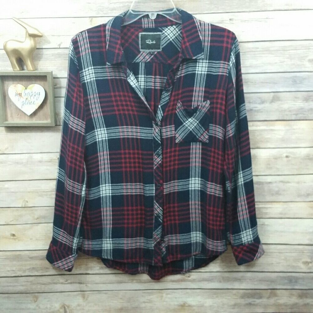 Rails Hunter Flannel Red And Blue Size Small - image 1